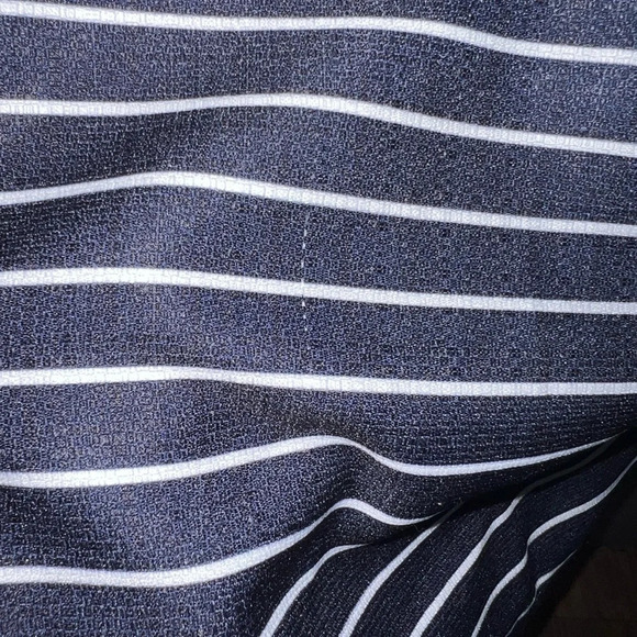 HYFVE navy blue & white stripped thinker with cutout in back sz Small Flaws - Picture 7 of 10